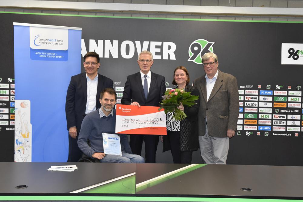 SCW Göttingen wird mit dem dritten Platz des Inklusionspreises des LandesSportBund Niedersachen 2017 ausgezeichnet